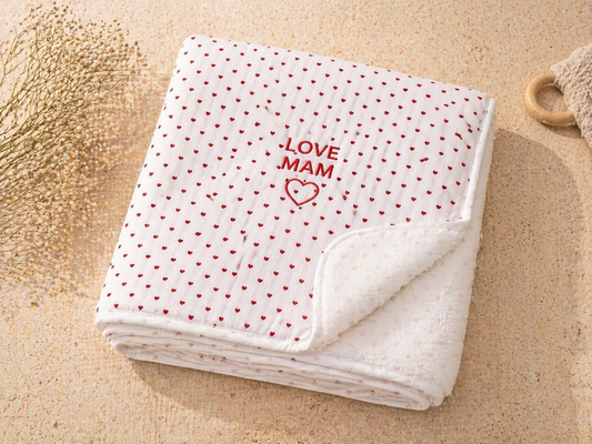 Couverture polaire Coeur