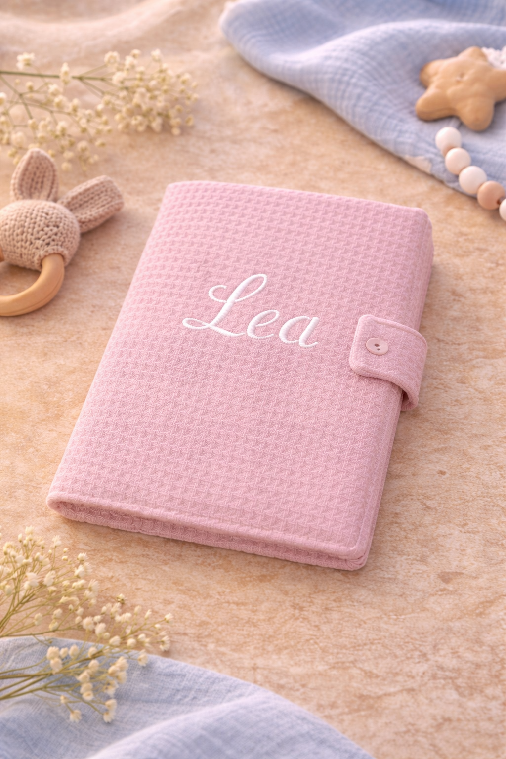 Protège carnet de santé Nid d'abeille