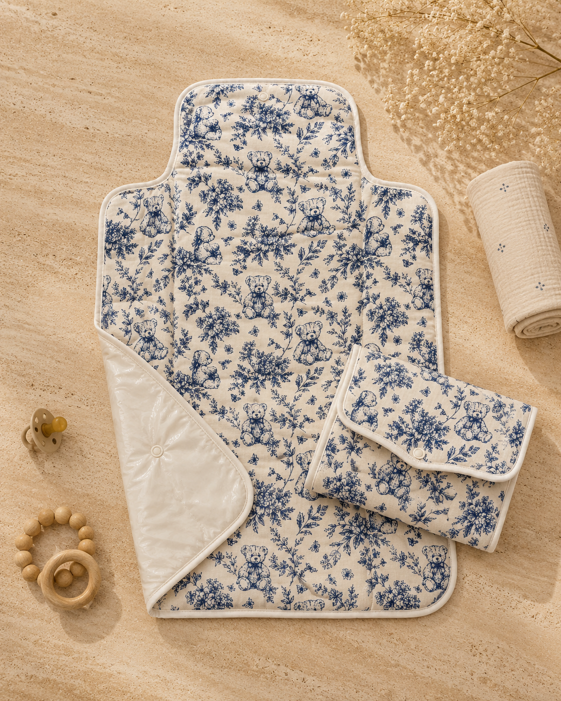 Tapis à langer nomade Nounours